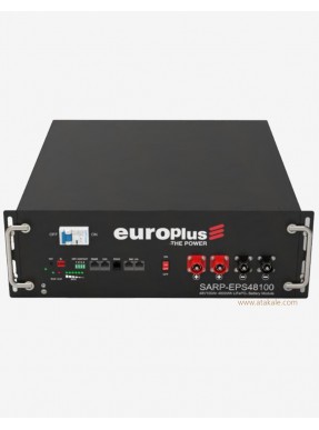Europlus 48Volt Lityum Ion 100Amper LifePo4 Solar Rack Montaj Modüler  51.2V Prizmatik Bluetooth Akü 6000cyle