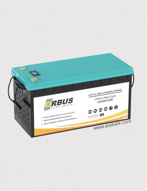 Orbus 12Volt Lityum Ion 200AH LifePo4 Solar Şarj Edilebilir Marin Akü CFE -2560S