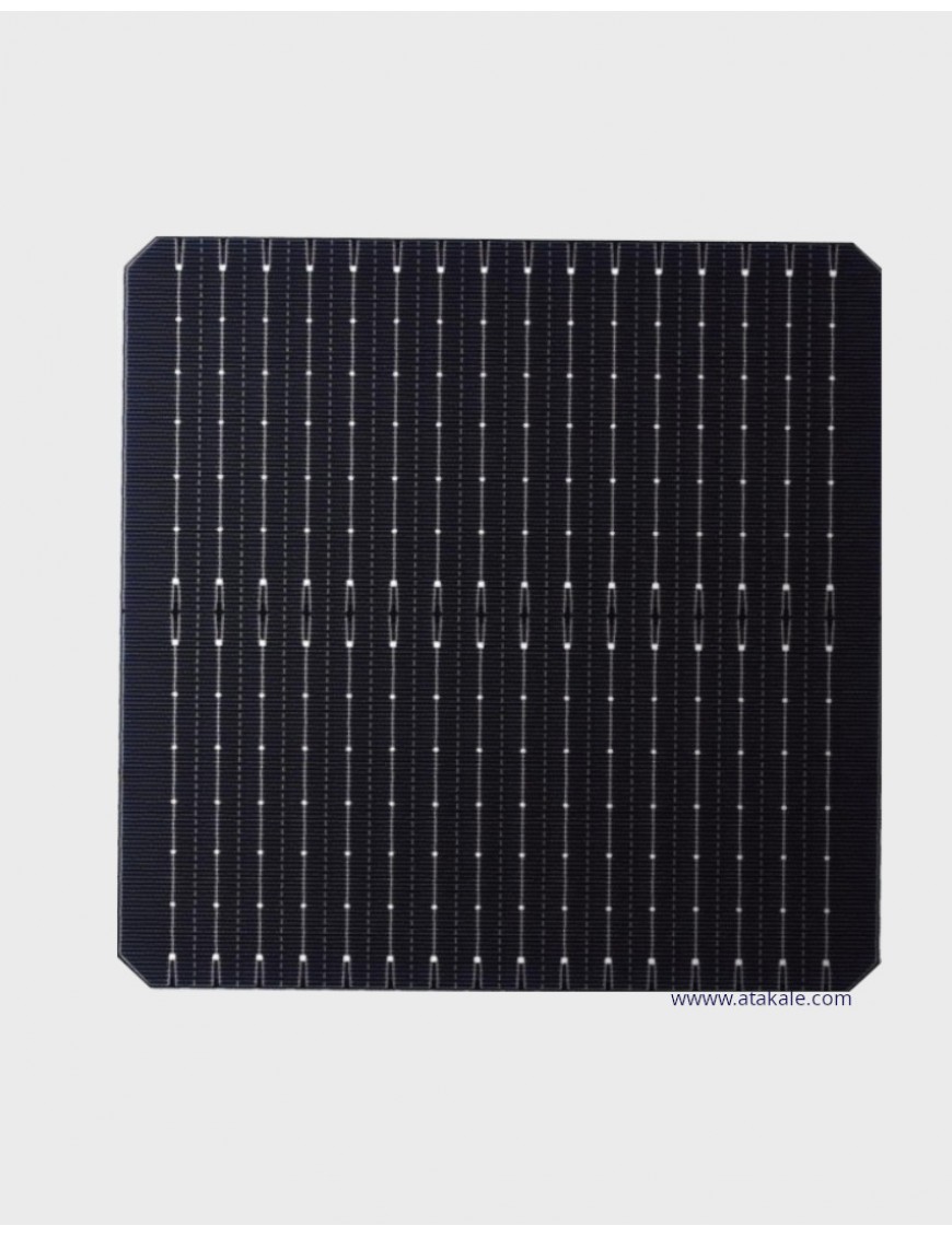Solar Space16BB Half Cut Bifacial Solar Hücre 8,12 Wat %24,60 Verim Front Bus 1.4mm 182mmX182mm