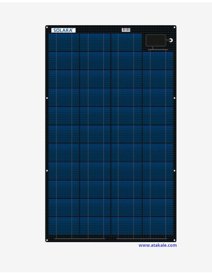 Solara 70 wat Marin Yarı Esnek Güneş Paneli  ETFE 43 Mono Hücreli 844x481mm