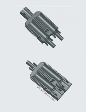 Amphenol H4 Sigortalı Branş İkili MC4 konnekör 6mm² 15A IP68  H4YFFM1+H4YMMF1 Set 