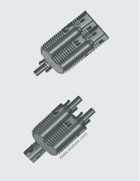Amphenol H4 Sigortalı Branş İkili MC4 konnekör 6mm² 15A IP68  H4YFFM1+H4YMMF1 Set 